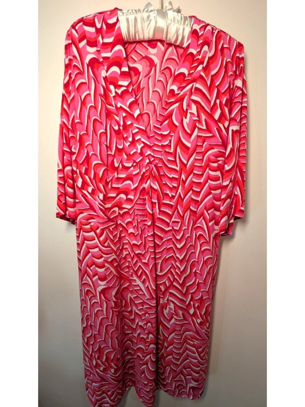 Zara Kaftan Tunic Coverup Style Midi Dress, Women Size Large